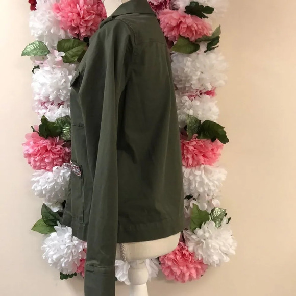 Hunter Green Military Jacket Size Medium - Picture 10 of 14